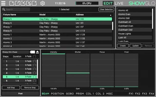Showglo | Beam Controls